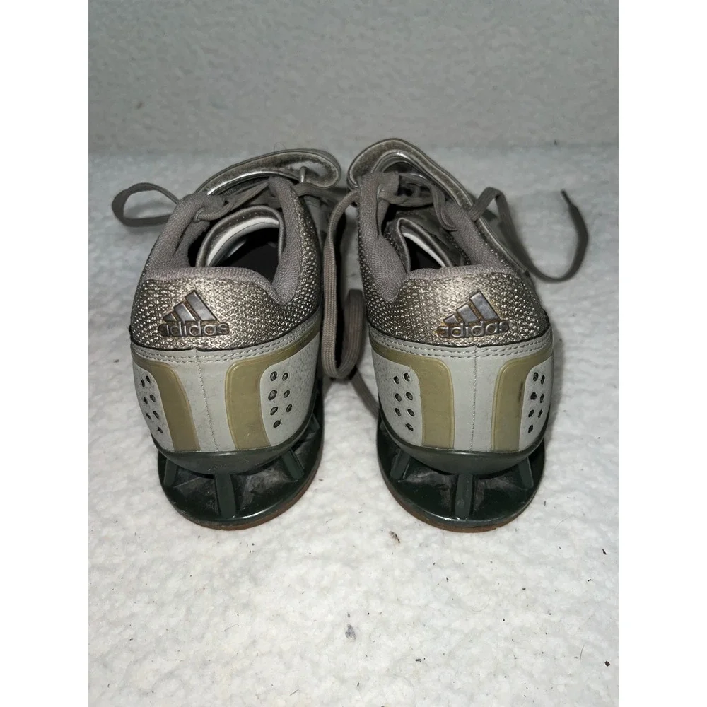 Adidas Adipower Weightlifting Shoes Mens 6 Olive Green Grey DA9874 Squat Gym